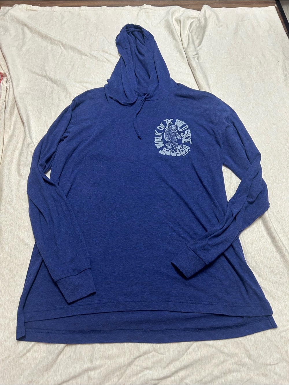 Bigfoot Search Gear Hooded Long Sleeve Shirt Artist Designed Graphic Outdoor